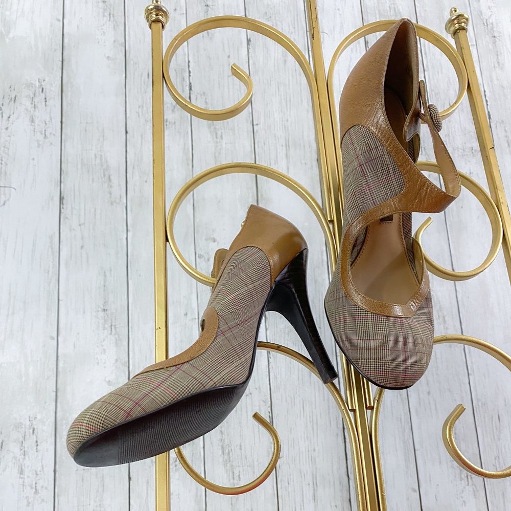 Chinese Laundry TRIXY Retro Plaid Sexy Stiletto Steampunk Fashion Pumps